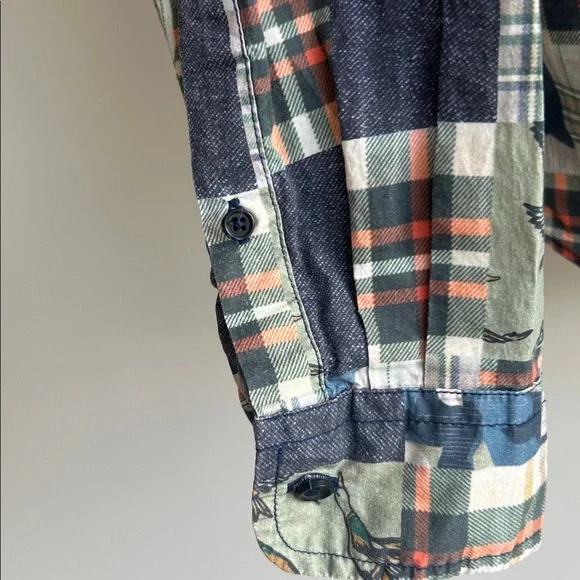 Michael Bastian Mixed Print Cotton Shirt - Picture 4 of 8